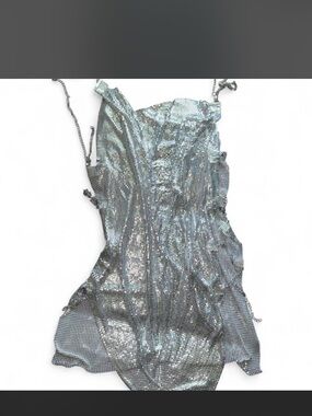 Silver Chainmail Slip Dress